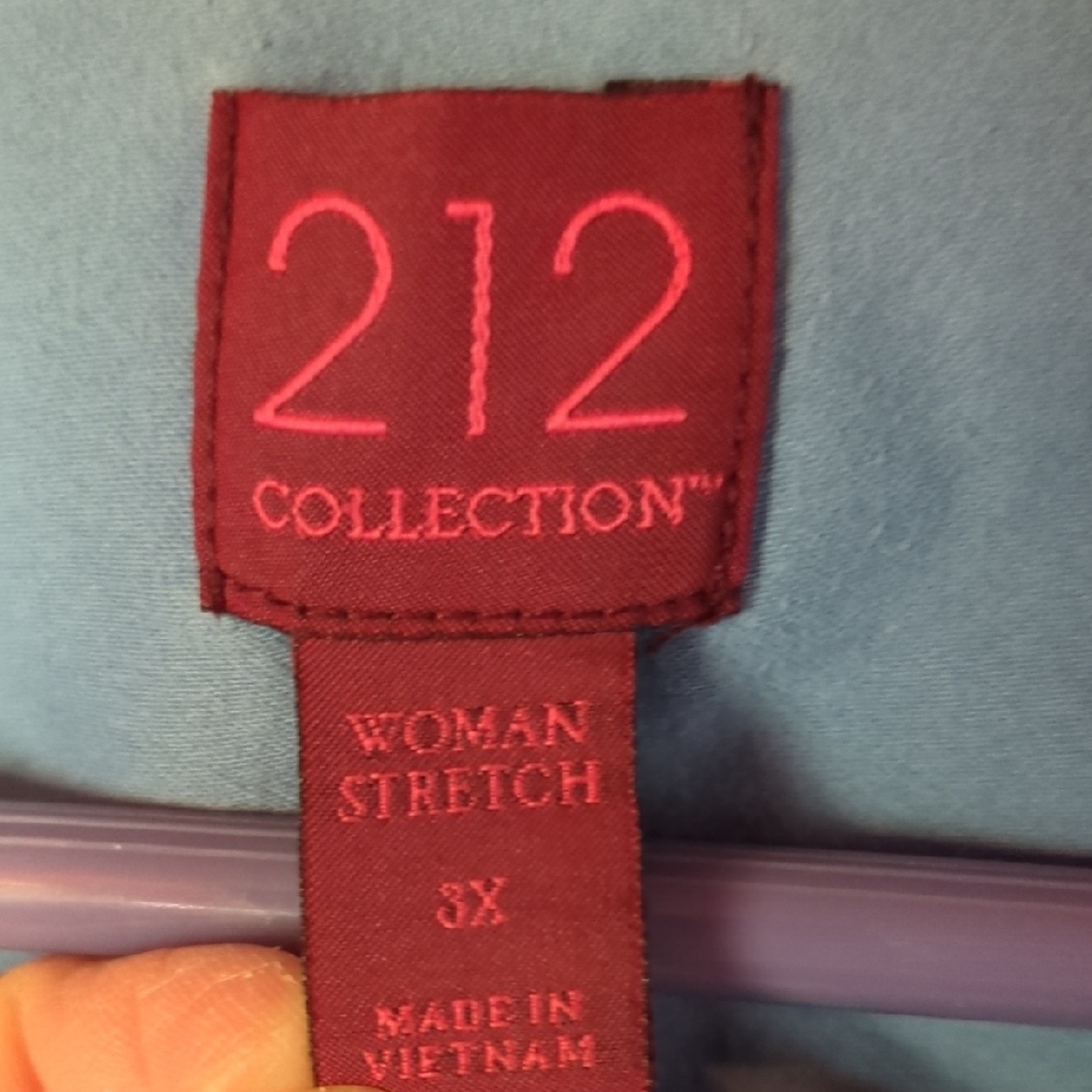 212 Collection Blue Button Down Shirt - Picture 2 of 3